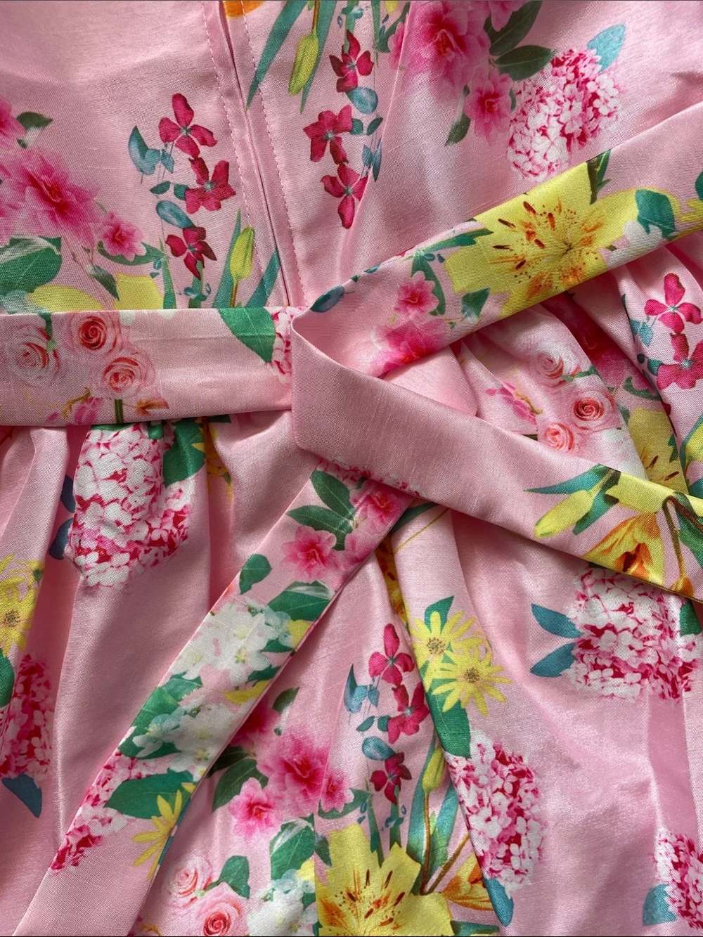 Girls Pink Floral Tiered Tulle Dress